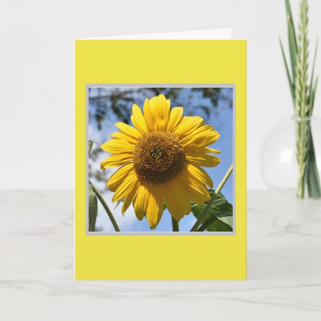 Tarjeta Flor amarilla (Anverso)