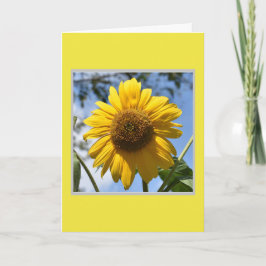 Tarjeta Flor amarilla