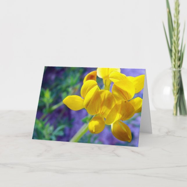 Tarjeta Flor amarilla (Anverso)