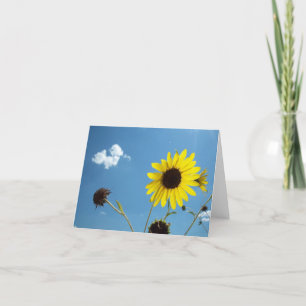 Tarjeta Flor amarilla