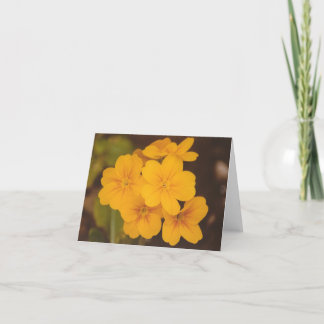 Tarjeta Flor amarilla Notecard