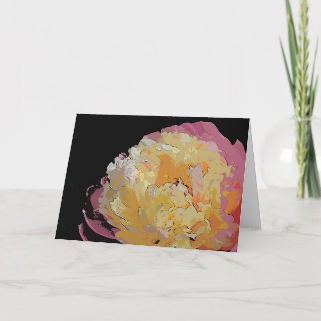 Tarjeta Flor asiática (Anverso)
