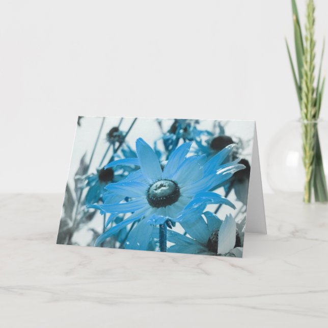 Tarjeta Flor azul (Anverso)