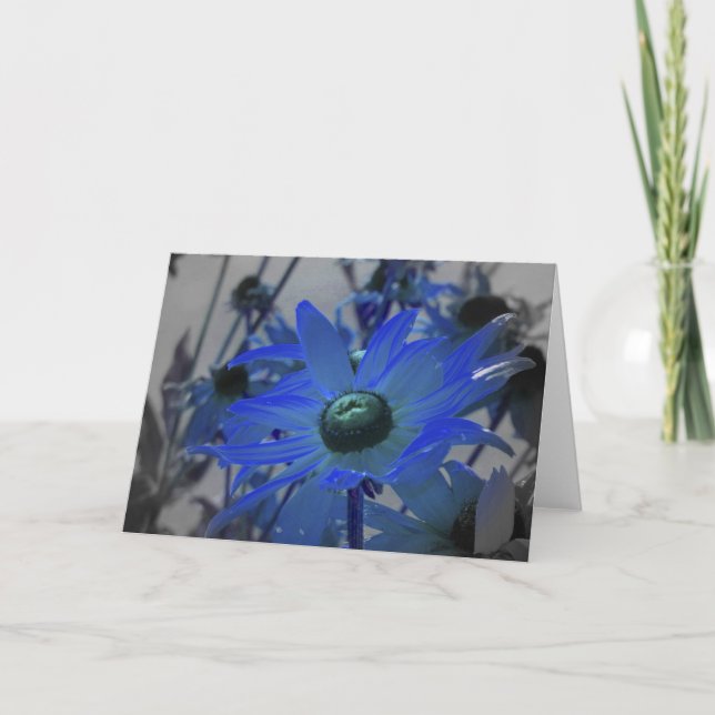 Tarjeta Flor azul (Anverso)