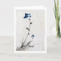 Flor azul japonesa, Hokusai, Ukiyo-e