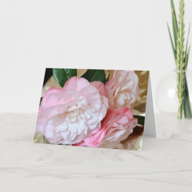 Tarjeta Flor Camellia (Anverso)