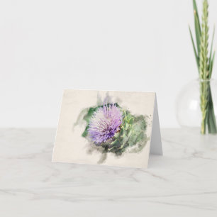 Tarjeta Flor de alcachofa
