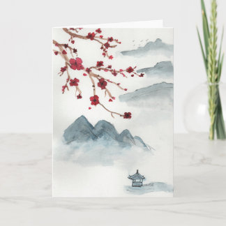 Tarjeta Flor de Cerezo