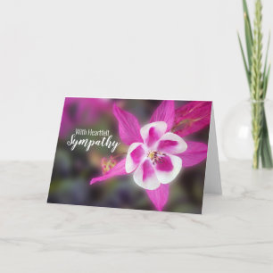 Tarjeta Flor De Columbina Con Sensación De Sentido