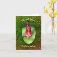 Flor de Columbina Personalizada Gracias