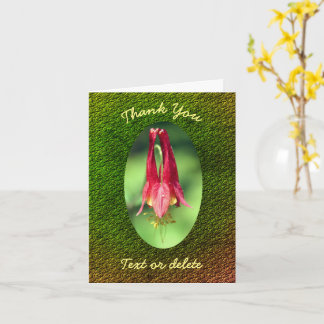 Tarjeta Flor de Columbina Personalizada Gracias