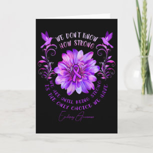 Tarjeta Flor de Conciencia de la Epilepsia No Sabemos Qué