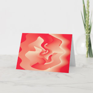 Tarjeta flor de coral