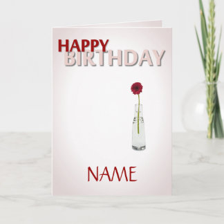 Tarjeta Flor de cumpleaños