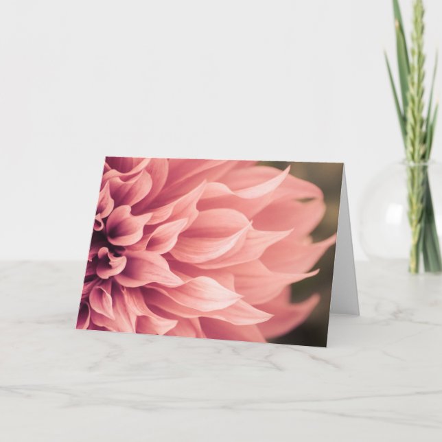 Tarjeta Flor de Dahlia (Anverso)
