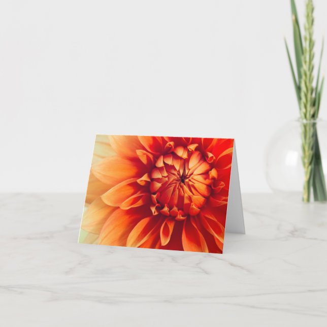 Tarjeta Flor de Dahlia (oculta) (Anverso)