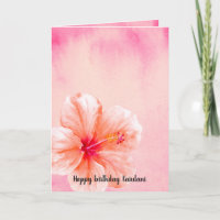 Flor de Hibiscus Trópico de Peach Rosa