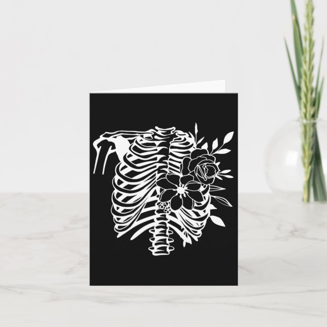 Tarjeta Flor de jaula fácil disfraz de Halloween 1 (Anverso)