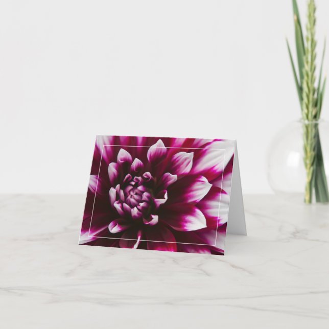 Tarjeta Flor de la dalia (Anverso)