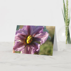 Tarjeta Flor de la planta del émbolo