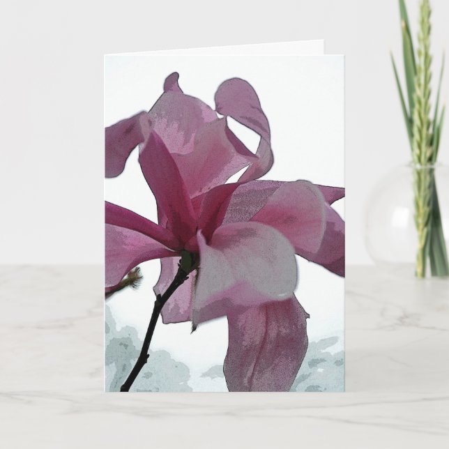 Tarjeta Flor de la primavera (Anverso)