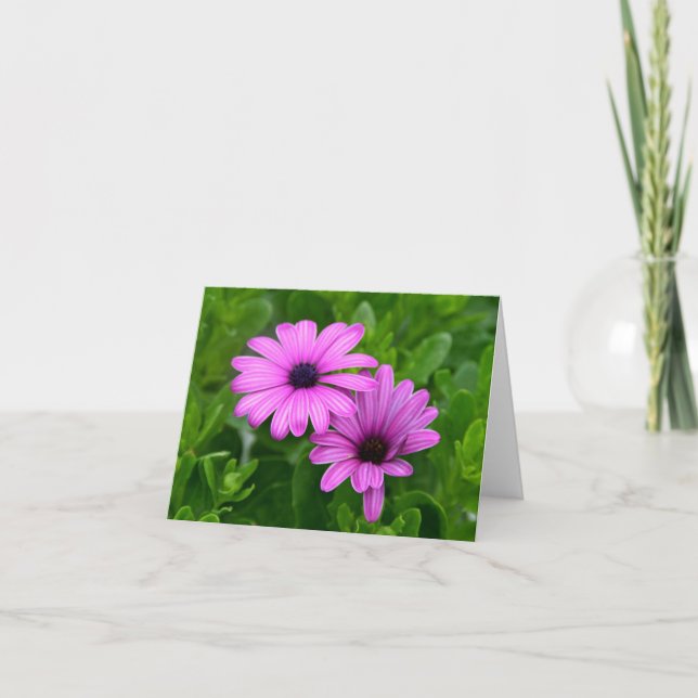 Tarjeta Flor de la púrpura de Notecard (Anverso)