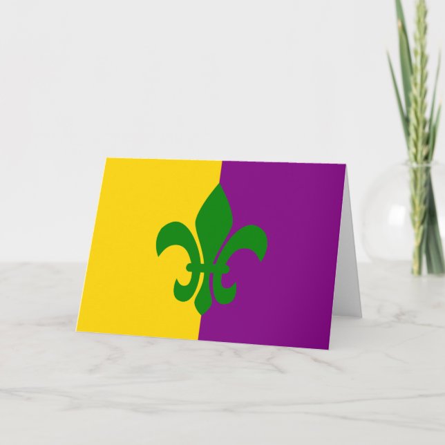 Tarjeta Flor de Lis Verde (Anverso)