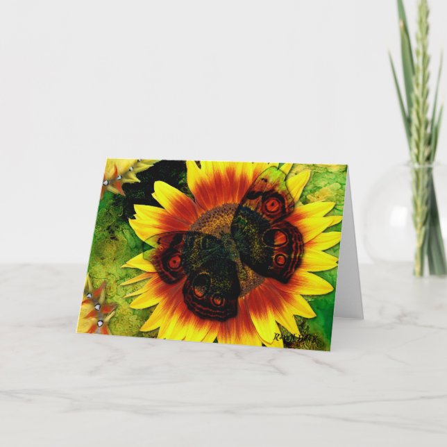 Tarjeta Flor de mariposa (Anverso)