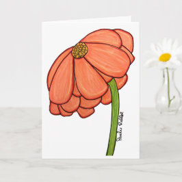 Tarjeta Flor de Naranja- Pensando en ti...