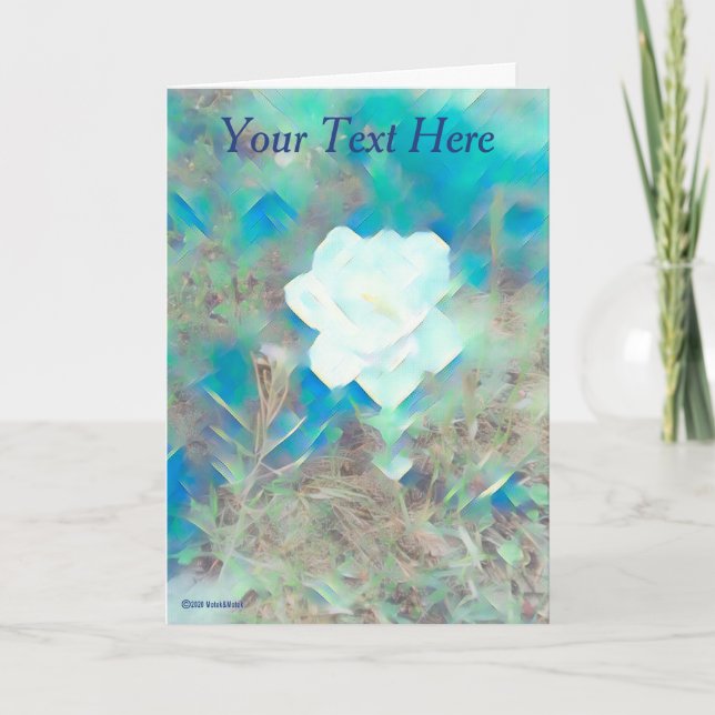 Tarjeta Flor de Pastel (Anverso)