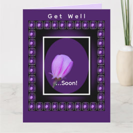Tarjeta Flor de Primavera Rosa Personalizada para Recupera