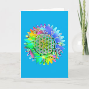Tarjeta Flor De Vida - Flor Geométrica 5