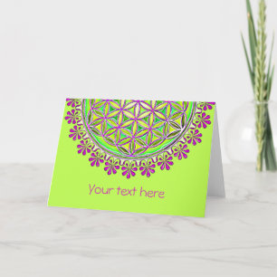 Tarjeta Flor De Vida - Ornamentos De Florencia Vintage 2
