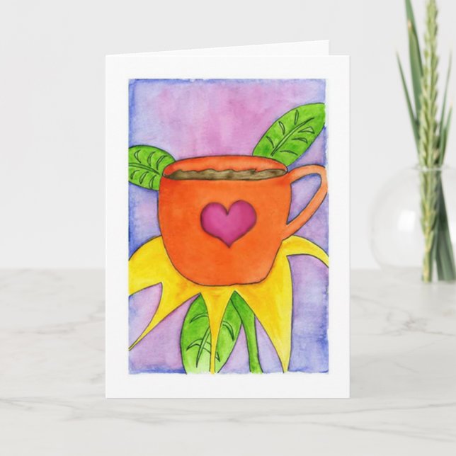 Tarjeta Flor del café (Anverso)