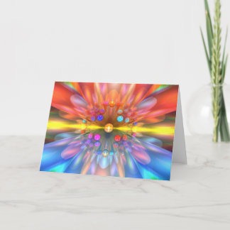 Tarjeta Flor del laser
