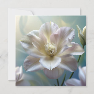 Tarjeta Flor delicada de gran floración para cualquier oca
