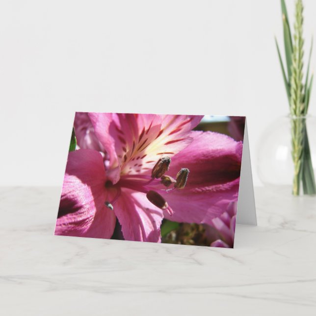 Tarjeta Flor en un Bouquet (Anverso)