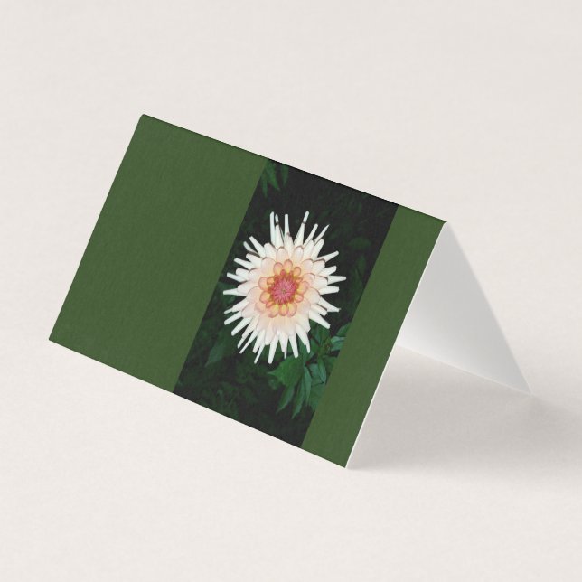 Tarjeta flor en una noche fresca (Anverso)