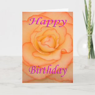 Tarjeta Flor feliz cumpleaños