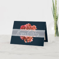 Flor Floral Hydrangea Bouquet Naranja Cumpleaños