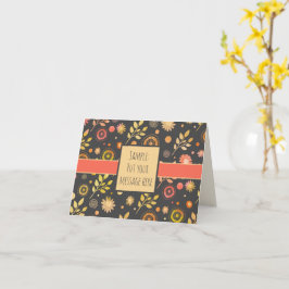 Tarjeta Flor Fun Inespiritualidad Moderna Floral Notecard