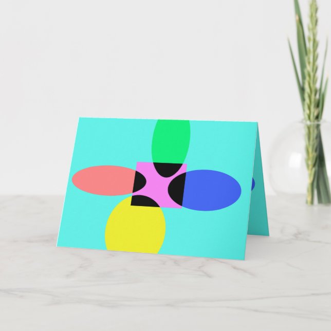 Tarjeta Flor futurista (Anverso)