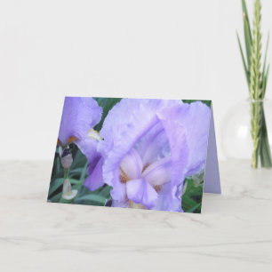Tarjeta Flor - Iris