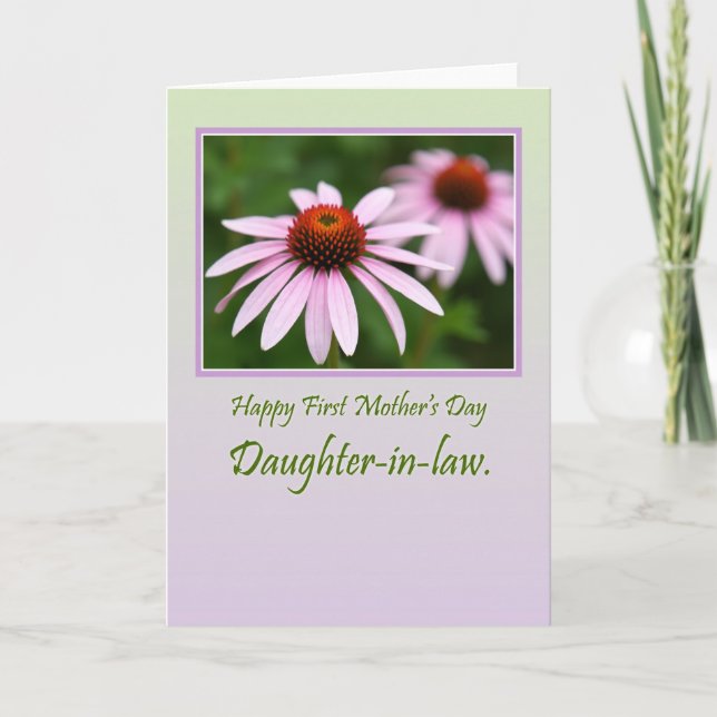 Tarjeta Flor Lavanda Rosa (Anverso)