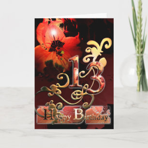 Tarjeta Flor Lily Dream Happy Birday Nature Card