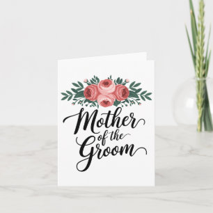 Tarjeta Flor Madre De La Madre De La Madera Ducha Matrimon