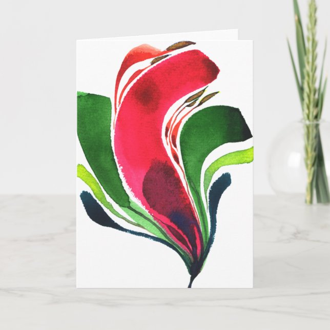 Tarjeta Flor Mini 001 Notecard (Anverso)