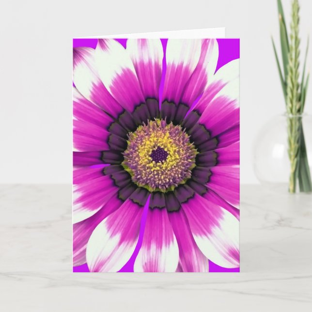 Tarjeta Flor morada (Anverso)