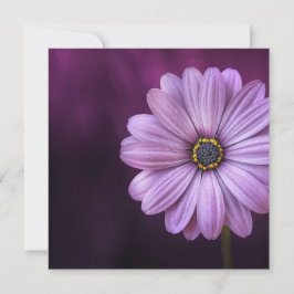 Tarjeta Flor morada en flor