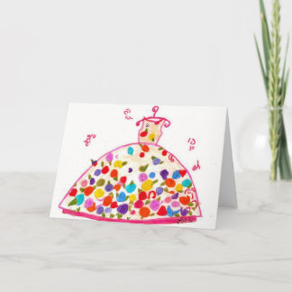 Tarjeta Flor para el vestido de la mamá